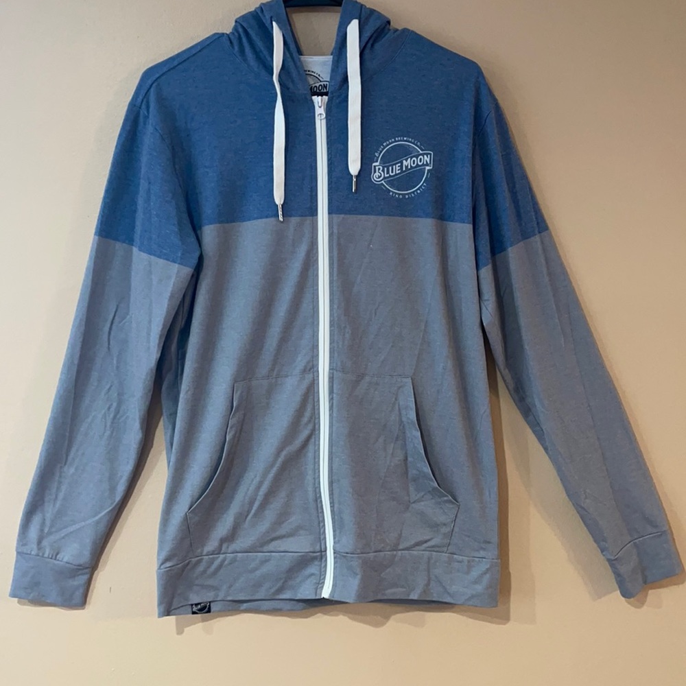 Blue moon brewery unisex zip up jacket